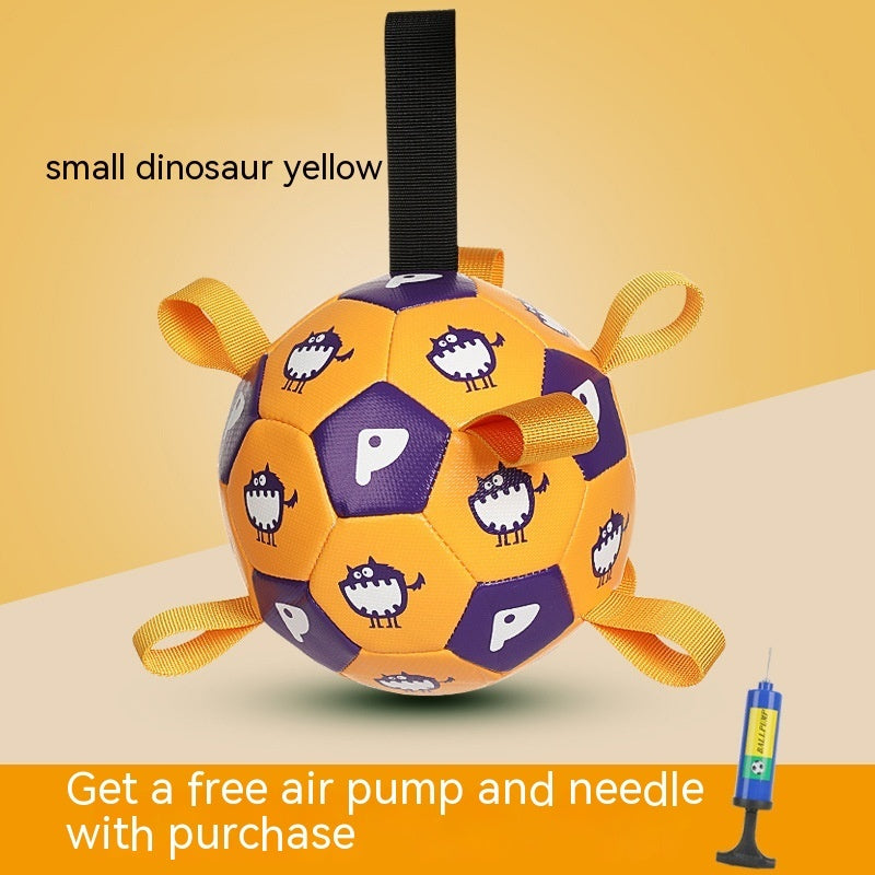 Dog Interactive Football Toys Children Soccer Dog Outdoor Training Balls Pet Sporty Bite Chew Teething Ball With Cute Printing Purrfect Pawz