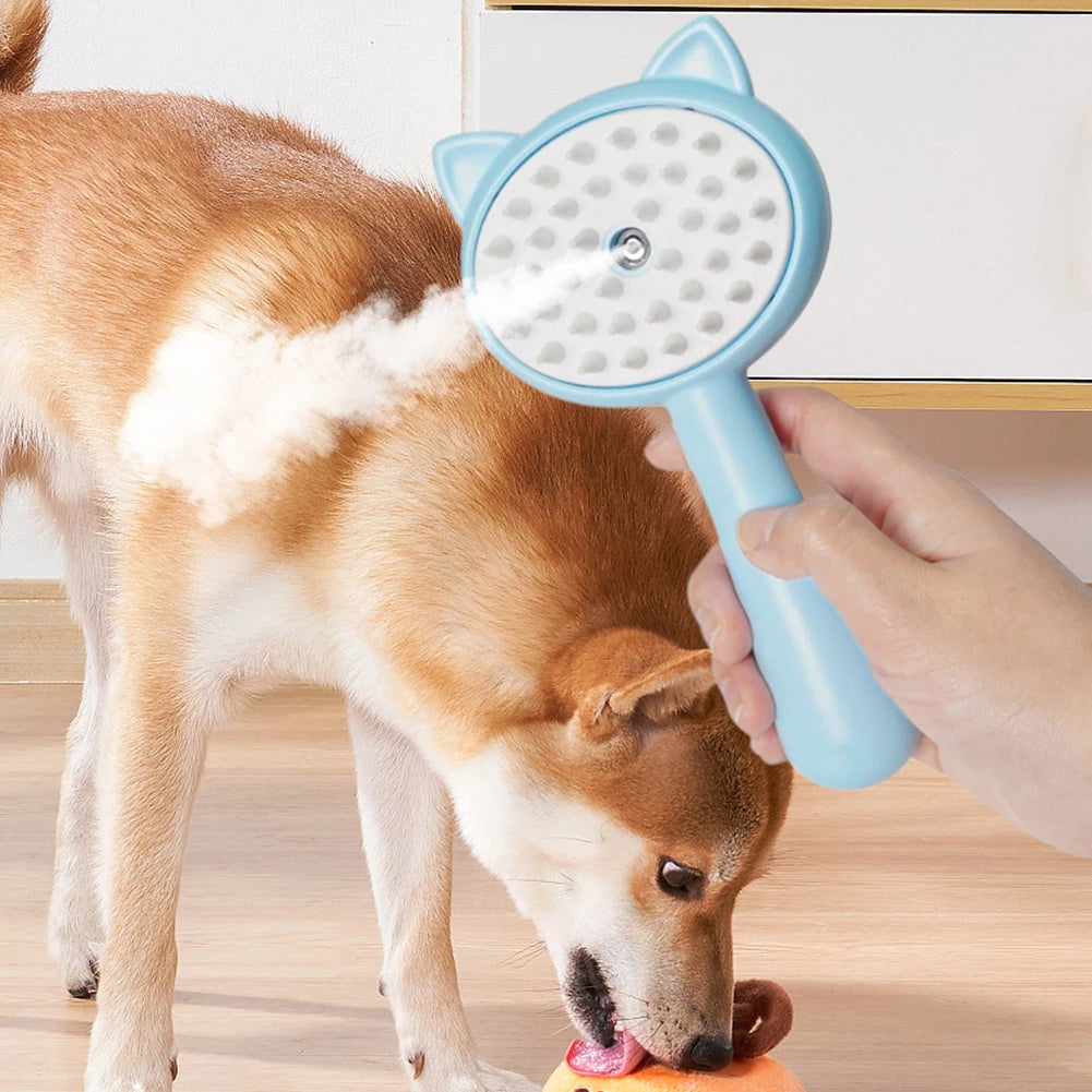 Hair Cleaning Brush With Mist Multifunctional Cat Grooming Brush Rechargeable Self Cleaning Slicker Brush For Pets Dogs & Catsb Pet Products Purrfect Pawz