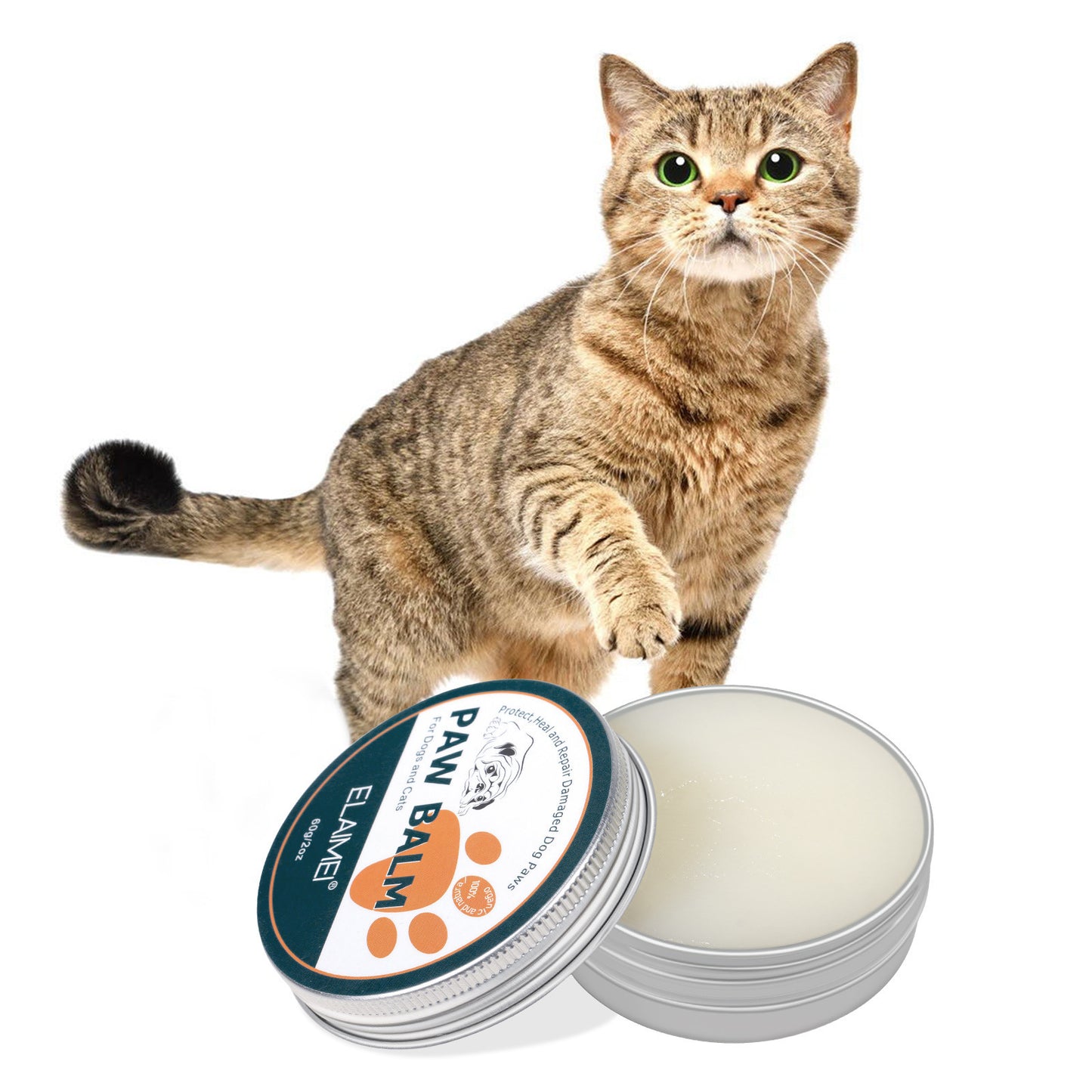 Paw Care For Dogs Cats Pets Feet And Soles Moisturizing Cream 60g Purrfect Pawz