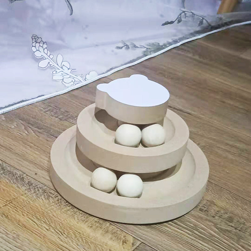 Cat Toys From Solid Wood Cat Turntable Bite-resistant Funny Cat Stick Cat Supplies Purrfect Pawz