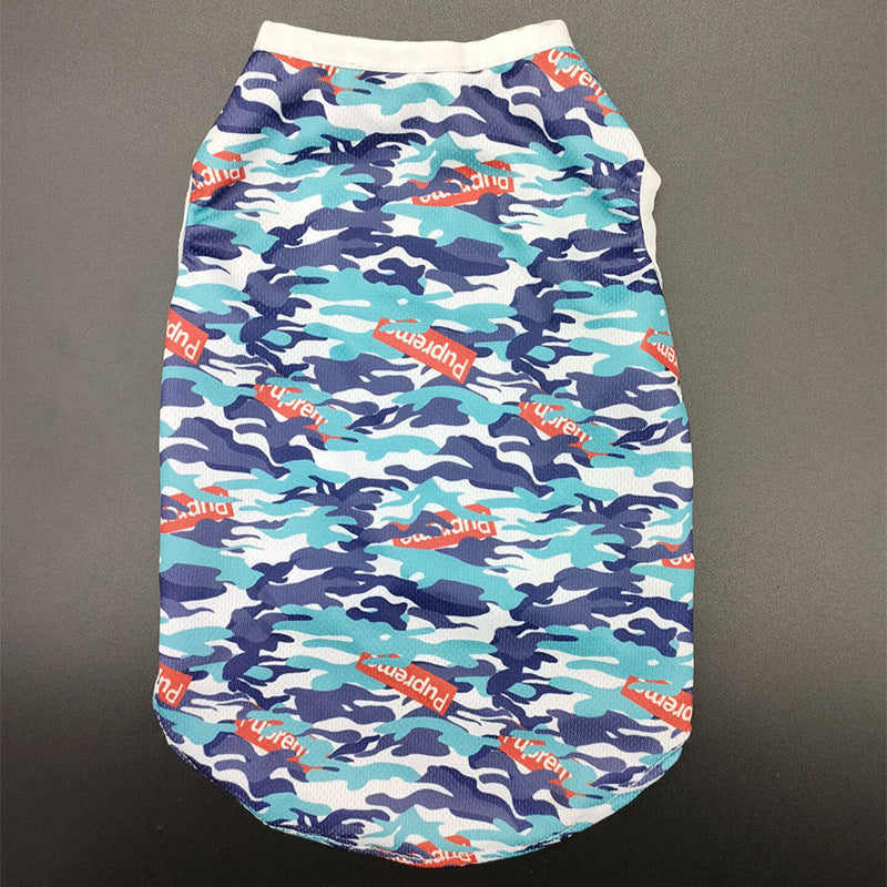 Spring And Summer Camouflage Dog Vest Clothes Purrfect Pawz