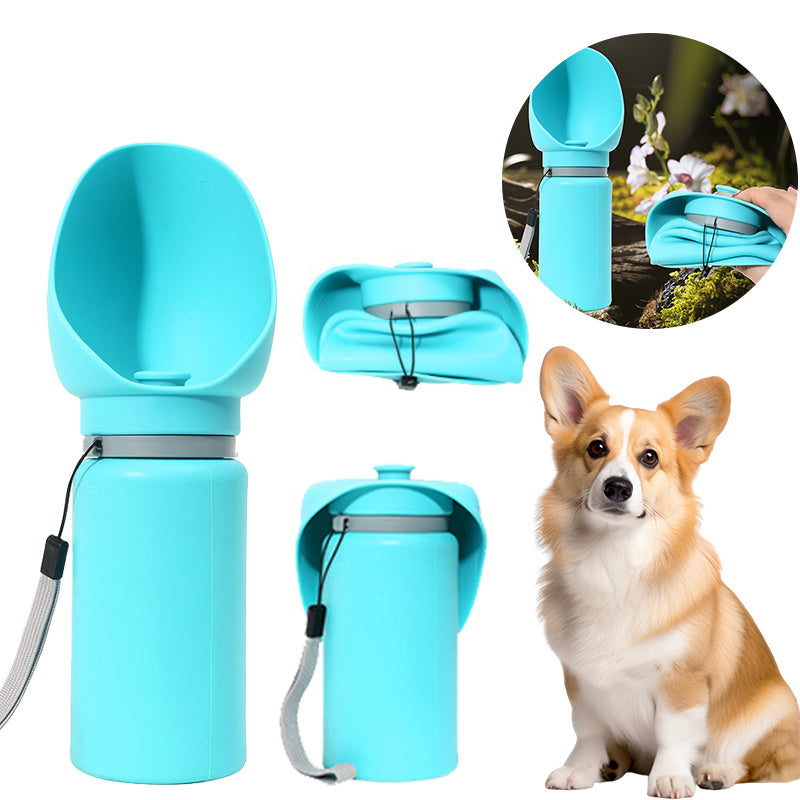 Folding Pet Outdoor Walking Mug Portable Travel Water Bottle Puppy Cats Dogs Drinking Water Dispenser Cup Supplies Purrfect Pawz