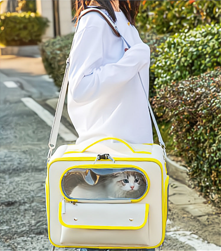 Large Capacity Dogs And Cats Backpack Light-proof Double Layer Purrfect Pawz