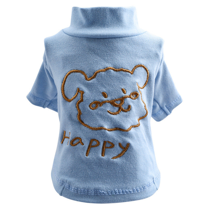 Pet Clothes Happy Puppy Bottoming Shirt Purrfect Pawz
