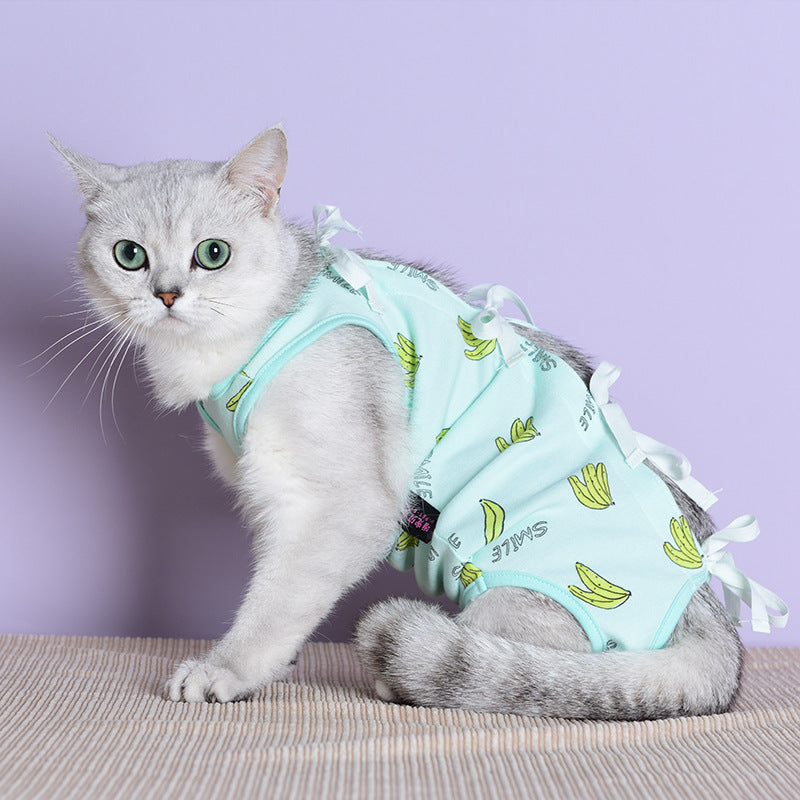 Anti-bite And Anti-licking Pet Clothes For Cats Sterilization After Surgery, Kitten Weaning Clothes Purrfect Pawz