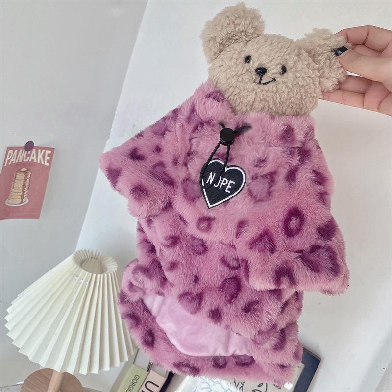 Thick Plush Cat Clothes Warm Pet Hoodie Purrfect Pawz