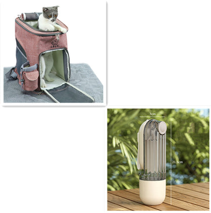 2 In 1 Pet Water Cup Segment Design Green Dog Walking Portable Drinking Cup Dog Feeding Supplies Pet Supplies Dog Walking Water Feeder Pets Products Purrfect Pawz