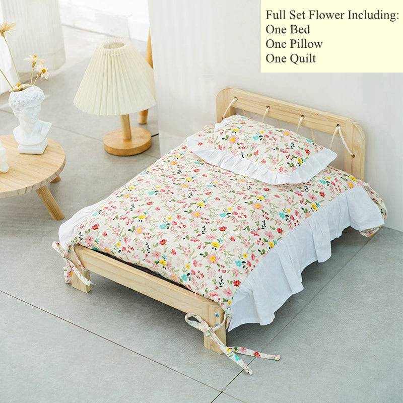 Solid Wood Cat Bed Small Dog Cat Litter Solid Wood Available Purrfect Pawz
