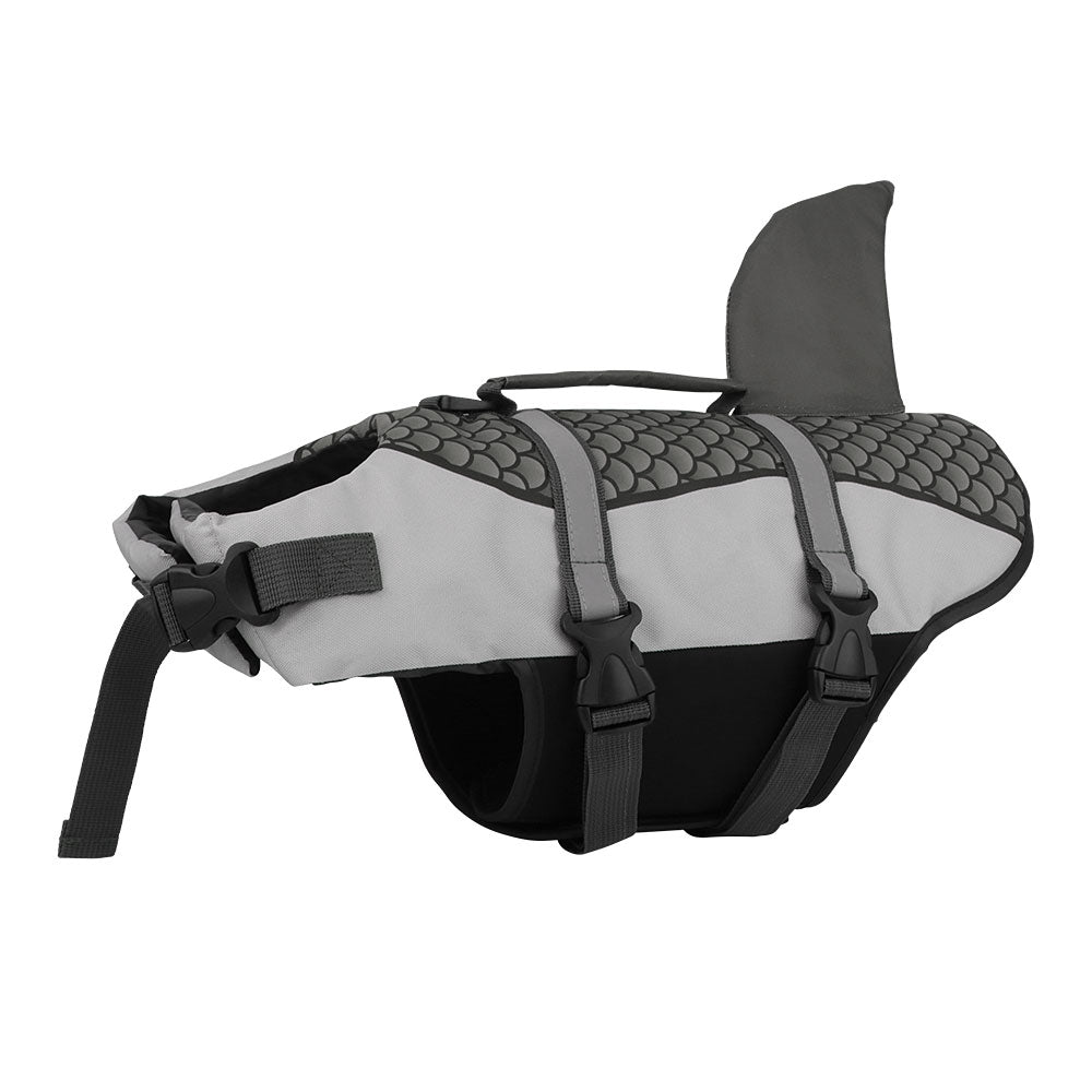 Swim Pet Dog Life Jacket Vest Clothes Life Vest Collar Harness Pets Swimming Summer Swimwear Scales Shark Pet Products Purrfect Pawz