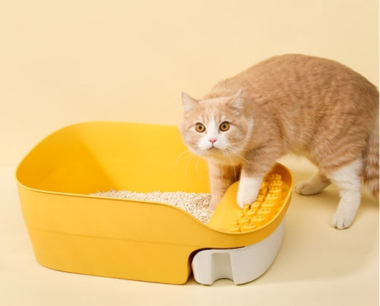 Splash-proof Semi-enclosed Deodorant Kitten Small Sand-proof Kitty Toilet Purrfect Pawz