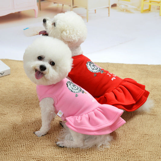 Dog dress princess teddy dress Purrfect Pawz