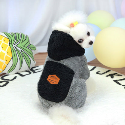 Plush Cotton Thickened Dog Clothes Cat Feet Casual Four Legged Clothes Purrfect Pawz