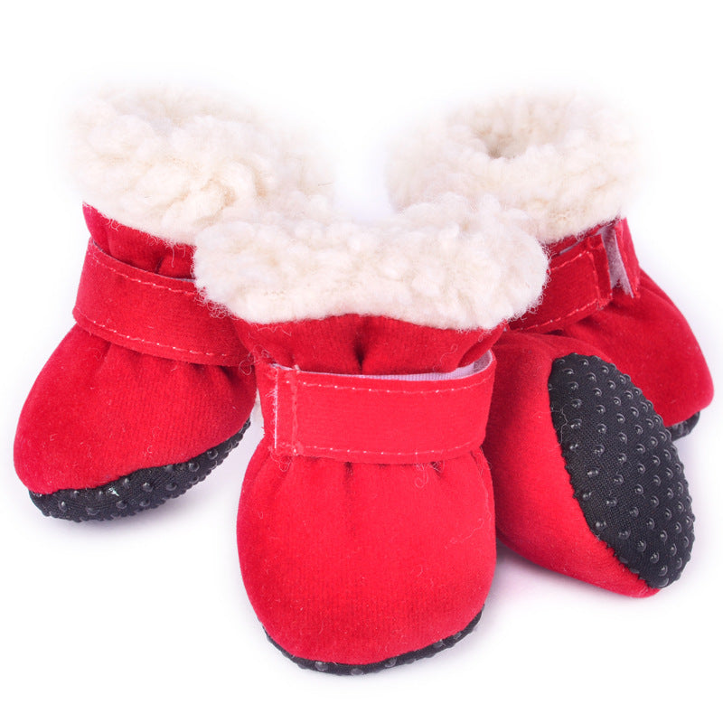 Waterproof Winter Dog Boots Socks Pet Dog Shoes Anti-slip Puppy Cat Rain Snow Booties Footwear For Small Dogs Purrfect Pawz