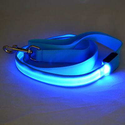 LED Illuminated Traction Nylon Pet Leash Purrfect Pawz