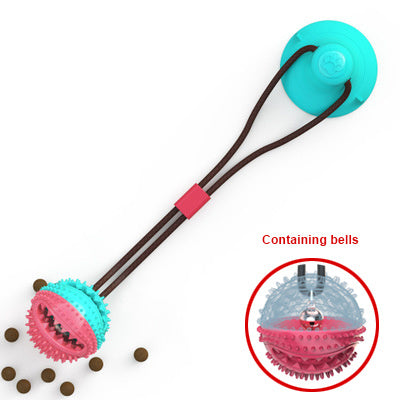 Dog Toys Silicon Suction Cup Tug Interactive Dog Ball Toy For Pet Chew Bite Tooth Cleaning Toothbrush Feeding Pet Supplies Purrfect Pawz