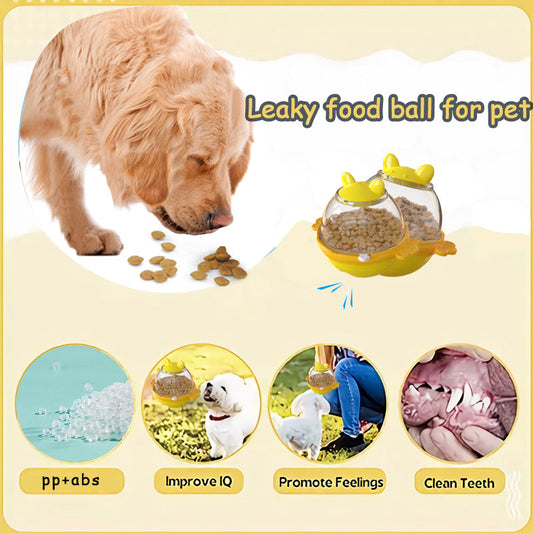 Dog Treat Balls Slow Feeder ToysDog & Cat Treat Dispenser Puzzle Toys  Active Rolling Balls For Medium&Large Dog Breeds  Interactive Squeaky Mental Stimulation Purrfect Pawz
