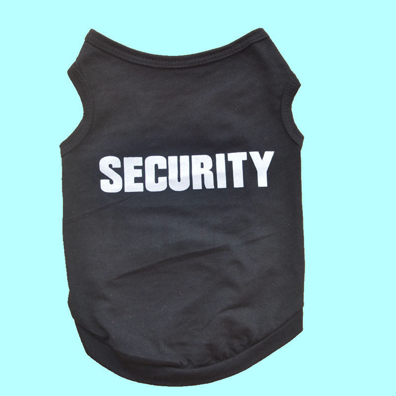 Pet Clothes Dog Clothes Spring And Summer Black Vest Purrfect Pawz
