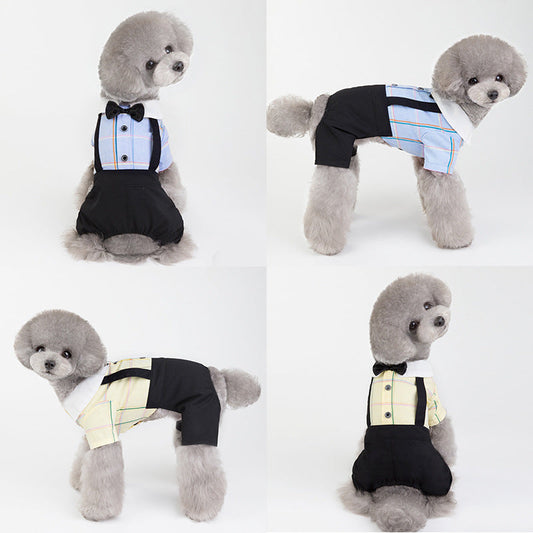 Spring And Summer New Dog Clothes Couple Wear Student Suit Purrfect Pawz