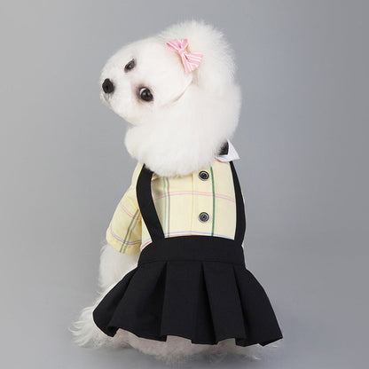 Spring And Summer New Dog Clothes Couple Wear Student Suit Purrfect Pawz