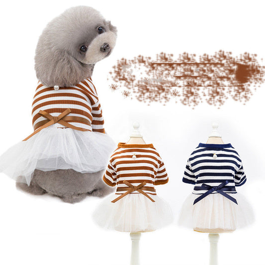 Pet Clothes Dog Clothes Spring And Summer New Dress Purrfect Pawz