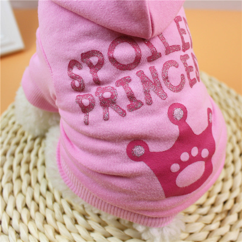 Pink Princess Hooded Cat Puppy Dog Clothes Purrfect Pawz