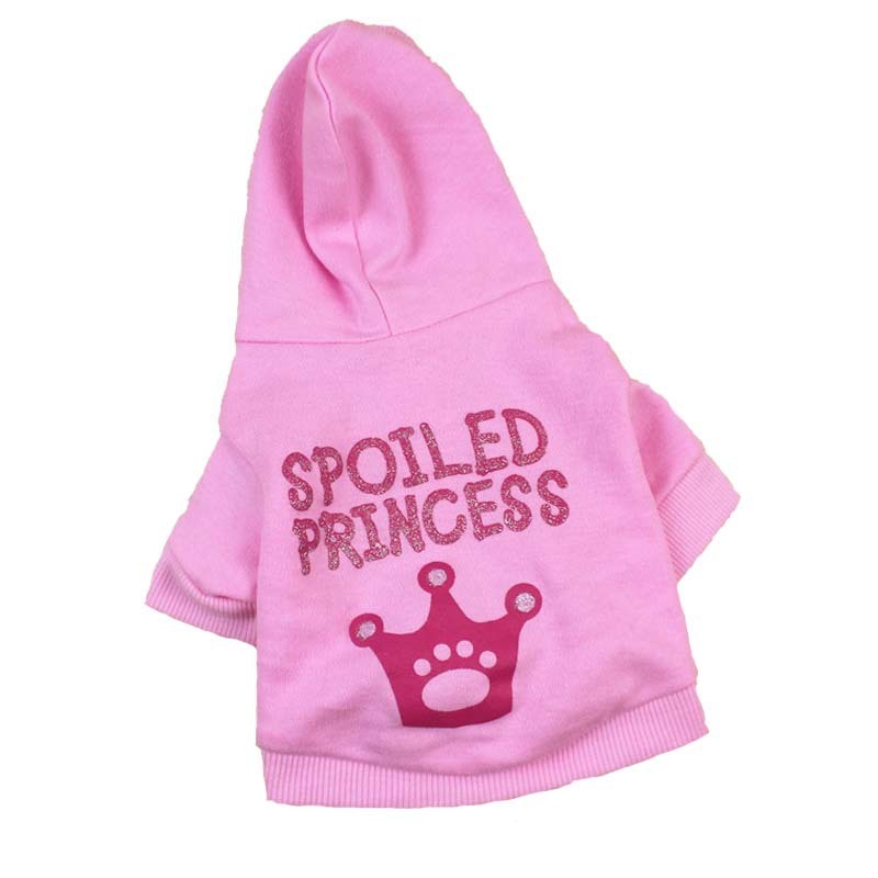 Pink Princess Hooded Cat Puppy Dog Clothes Purrfect Pawz
