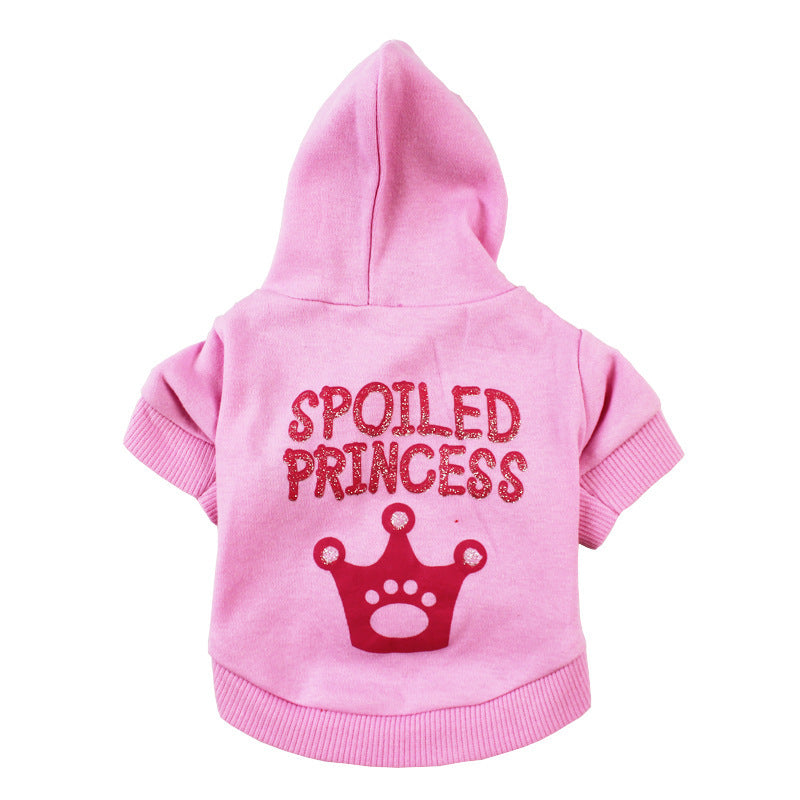 Pink Princess Hooded Cat Puppy Dog Clothes Purrfect Pawz