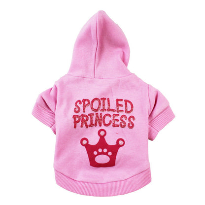 Pink Princess Hooded Cat Puppy Dog Clothes Purrfect Pawz