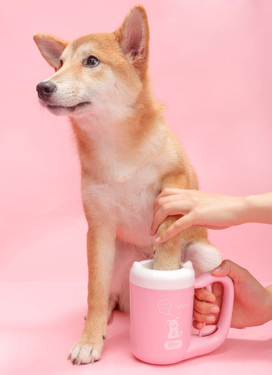 Pet Cat Dog Foot Clean Cup Cleaning Tool Silicone Washing Brush Paw Washer Purrfect Pawz