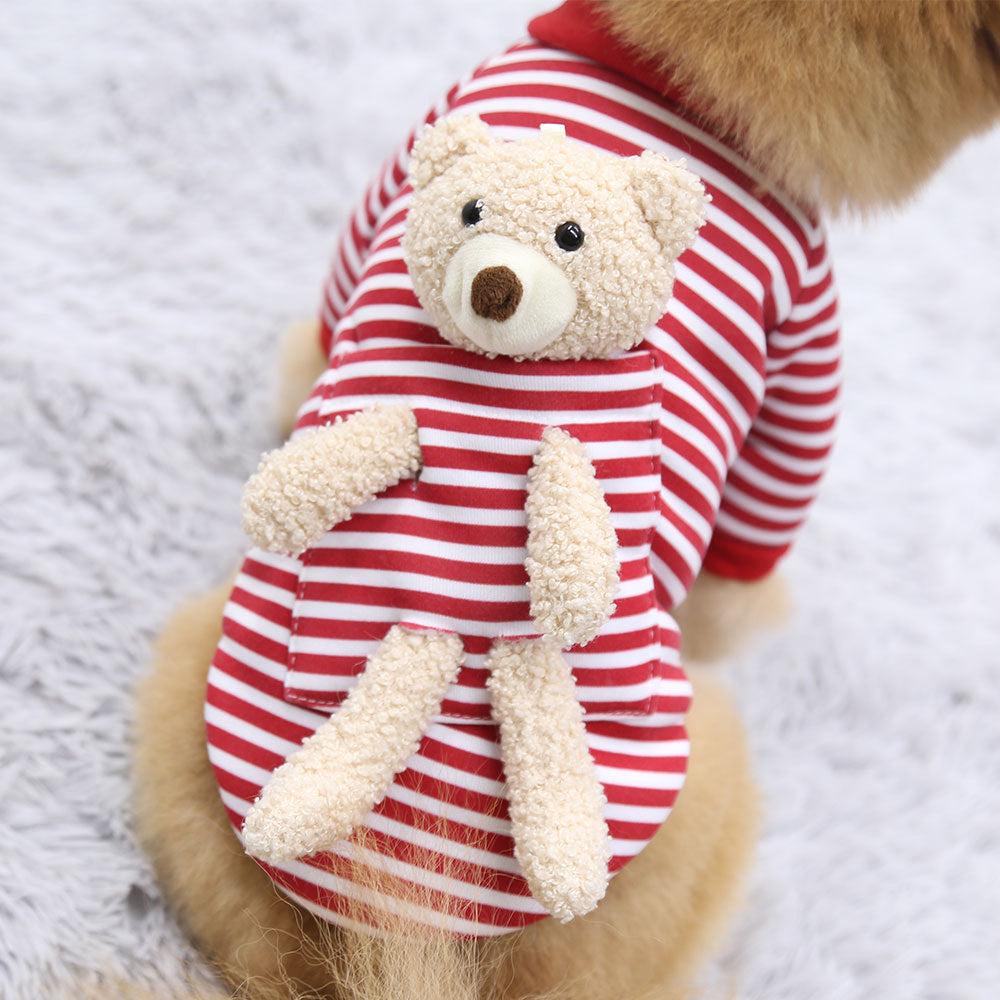 Cat Dog Pet Clothes for Small Dog Cute Sweater Spring Cat Cute Teddy Bear Purrfect Pawz