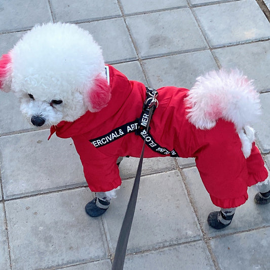 Small Dog Bichon Winter Pet Winter Clothes Four-Legged Warm Purrfect Pawz