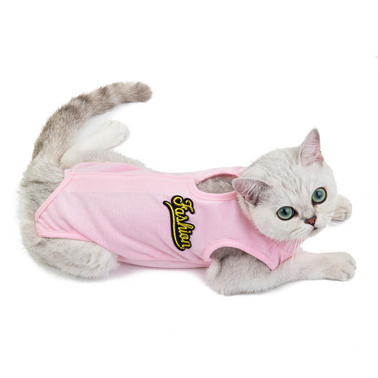Cat Clothes Spring And Summer Thin Female Cat Clothes Anti-Licking Clothes Cat Clothes Summer Clothes Purrfect Pawz