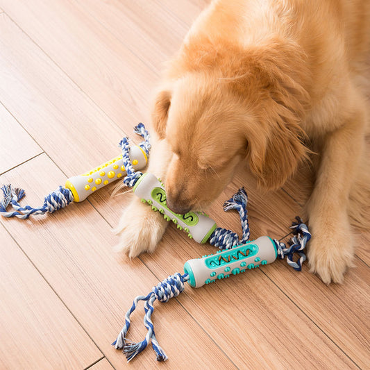 Dog Biting Rope Tug-Of-War Toy Ball Resistant To Biting Teeth Small Large Dogs Purrfect Pawz