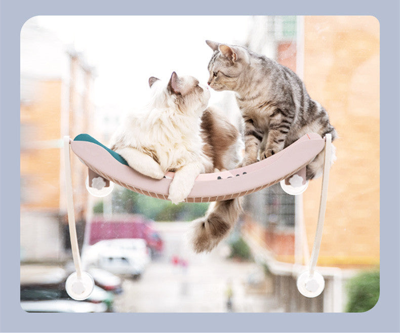 Cat Hammock Bask In The Sun Hanging Cat Hammock Purrfect Pawz