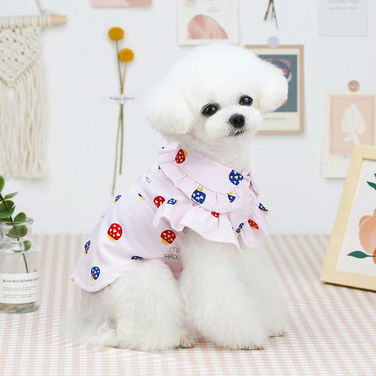 Pet Clothes Puppy Clothes Thin Pet Clothes Teddy Dog Cat Clothes Spring Purrfect Pawz
