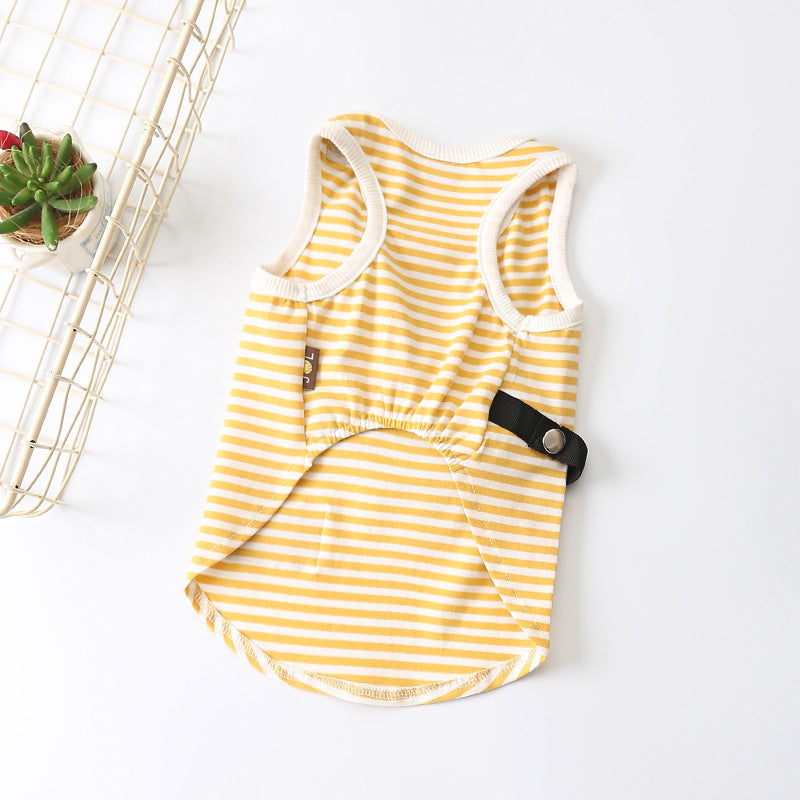 Dog Summer Clothes Cotton Stretch Backpack Vest Teddy Fighting Pet Clothing Purrfect Pawz