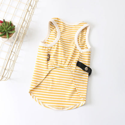 Dog Summer Clothes Cotton Stretch Backpack Vest Teddy Fighting Pet Clothing Purrfect Pawz