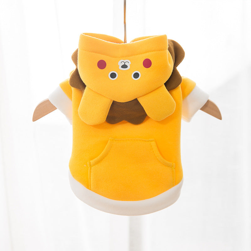 Dog Cat Hooded Sweater Cartoon Pet Clothes Purrfect Pawz