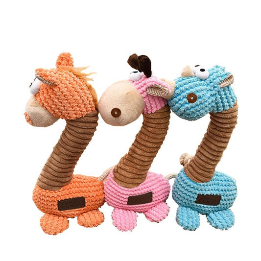 Plush toy giraffe cats and dogs pet toys Purrfect Pawz