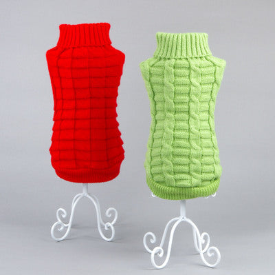 Solid color dog sweater Teddy dog clothes Cat clothes pets Pet cat clothes Pet clothes Purrfect Pawz