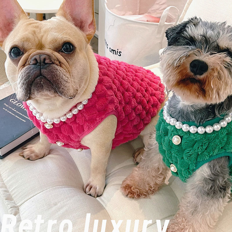 Pet Fashionable Coat Cat Dog Clothes Bullfight Corgi Warm Plush Vest Purrfect Pawz