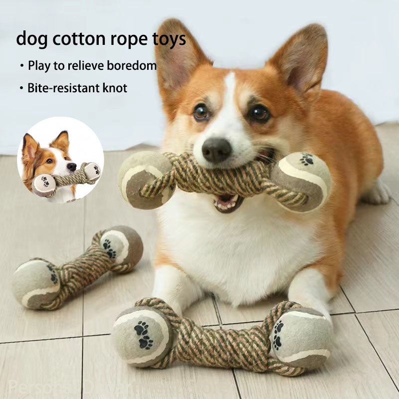 Pet Dog Toys For Large Small Dogs Toy Interactive Cotton Rope Mini Dog Toys Ball For Dogs Accessories Toothbrush Chew Premium Cotton-Poly Tug Toy For Dogs Interactive Rope Dog Toy For Medium Dogs Purrfect Pawz