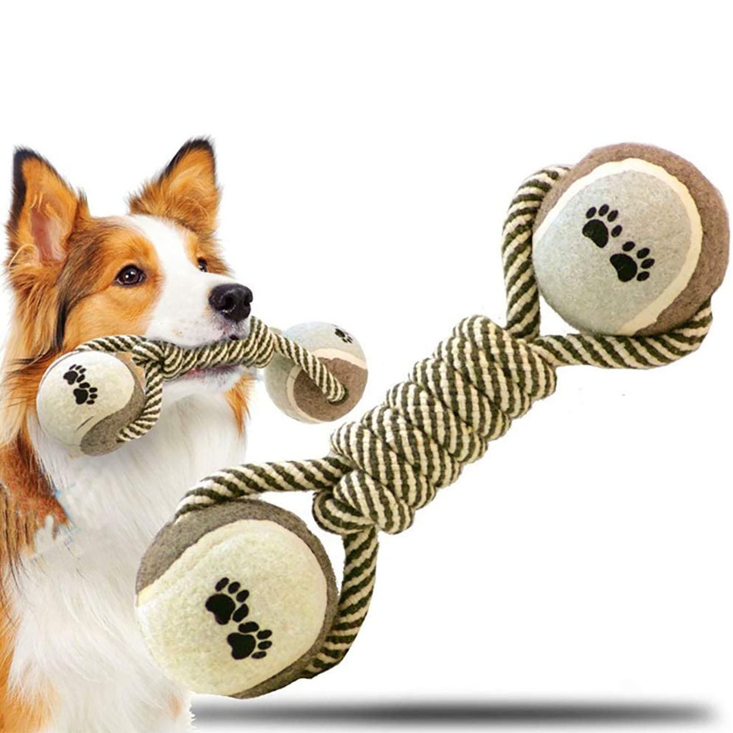 Pet Dog Toys For Large Small Dogs Toy Interactive Cotton Rope Mini Dog Toys Ball For Dogs Accessories Toothbrush Chew Premium Cotton-Poly Tug Toy For Dogs Interactive Rope Dog Toy For Medium Dogs Purrfect Pawz