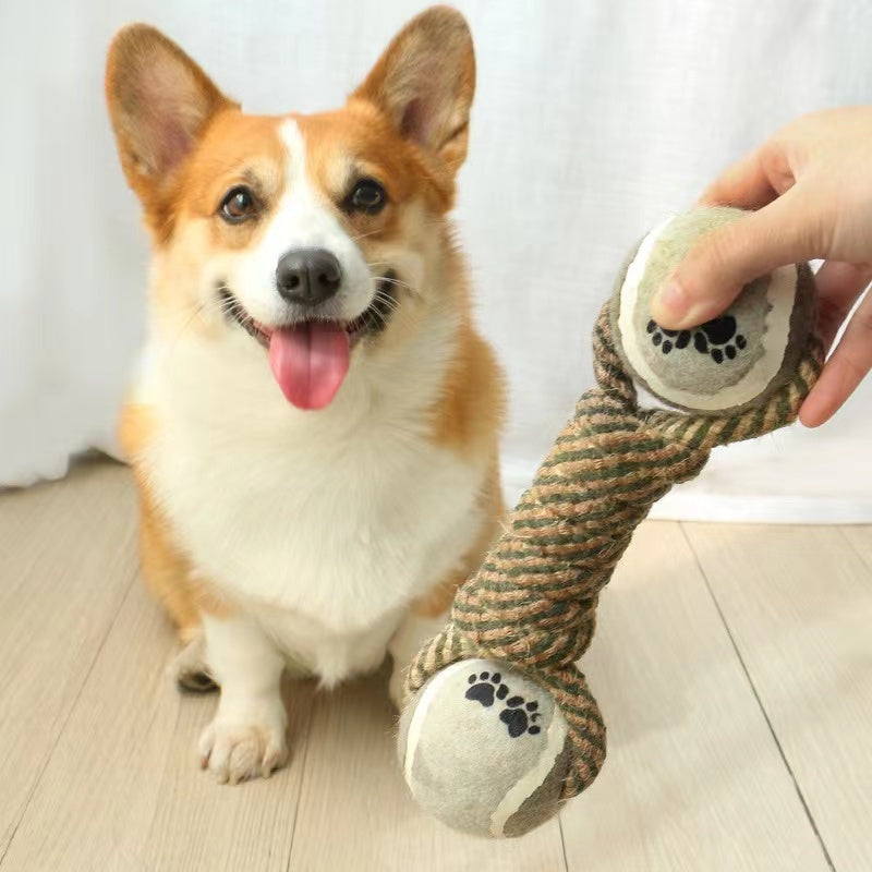 Pet Dog Toys For Large Small Dogs Toy Interactive Cotton Rope Mini Dog Toys Ball For Dogs Accessories Toothbrush Chew Premium Cotton-Poly Tug Toy For Dogs Interactive Rope Dog Toy For Medium Dogs Purrfect Pawz