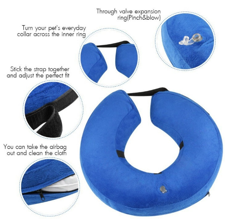 Protective Inflatable Collar for Dogs and Cats Purrfect Pawz