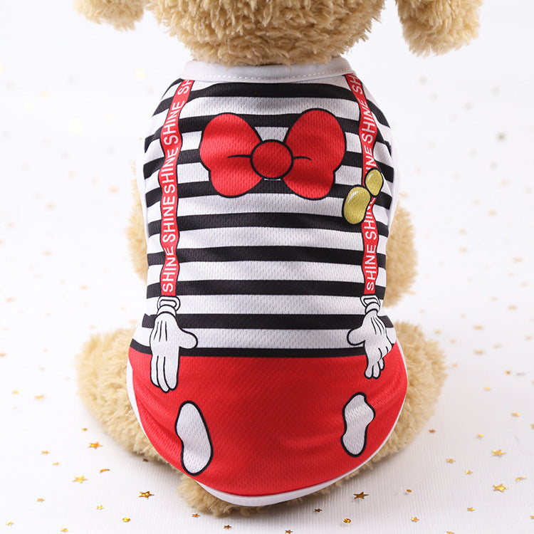 Summer thin pet cartoon clothes Purrfect Pawz