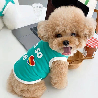 English Candy Color Dog Summer Thin Clothes Vest Purrfect Pawz