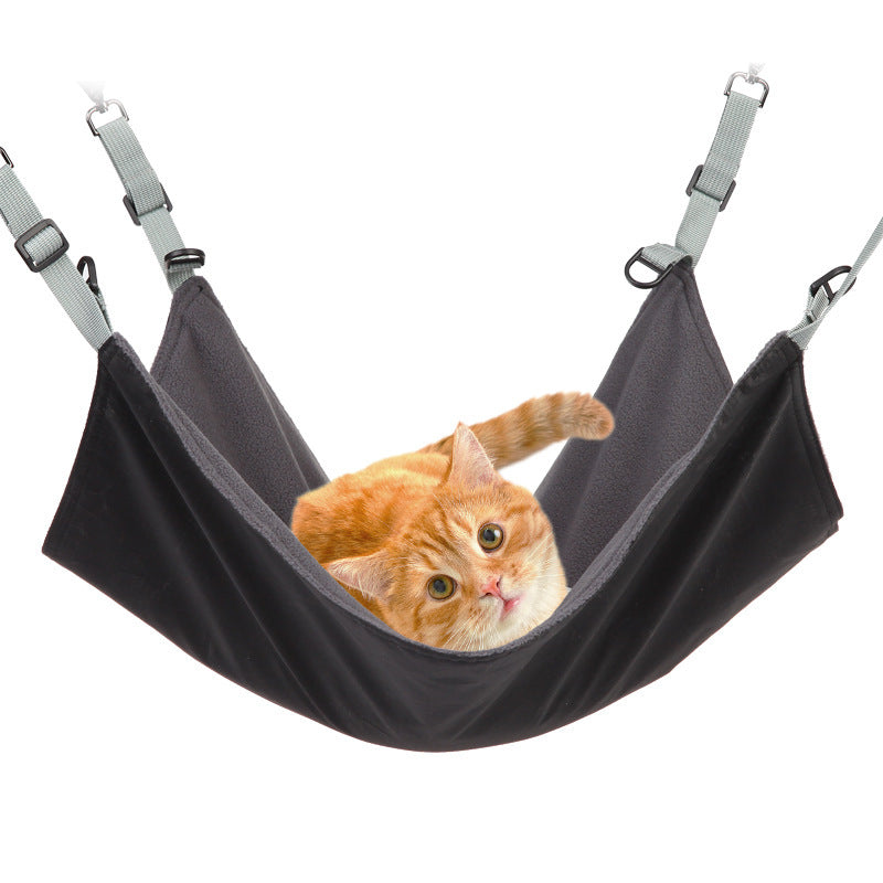 Small Cat And Dog Hanging Hammocks Can Be Used The Four Seasons With Plush And Waterproof Nylon Layer For Hanging Pet Supplies Pet Products Purrfect Pawz