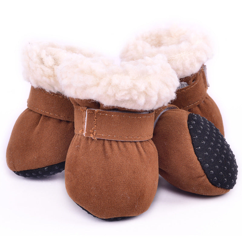 Waterproof Winter Dog Boots Socks Pet Dog Shoes Anti-slip Puppy Cat Rain Snow Booties Footwear For Small Dogs Purrfect Pawz