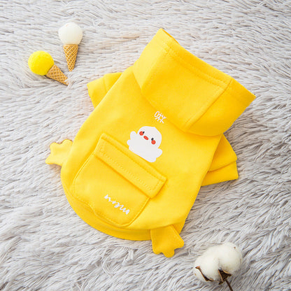 Dog Cat Hooded Sweater Cartoon Pet Clothes Purrfect Pawz